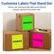 Avery Printable Shipping Labels, 8-1/2" x 11", Neon Green, Laser & Inkjet Compatible, 100 Blank Labels Total (5940)